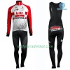 Radbekleidung Radtrikot Langarm + Lang Trägerhose 2019 Lotto-Soudal Winter Thermal Fleece N001